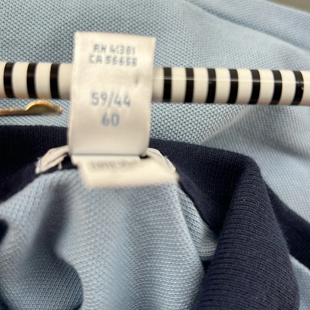 🏇BIG PONY Set | Ralph Lauren Blue & Green Color Block Polo Shirt + White Shorts
